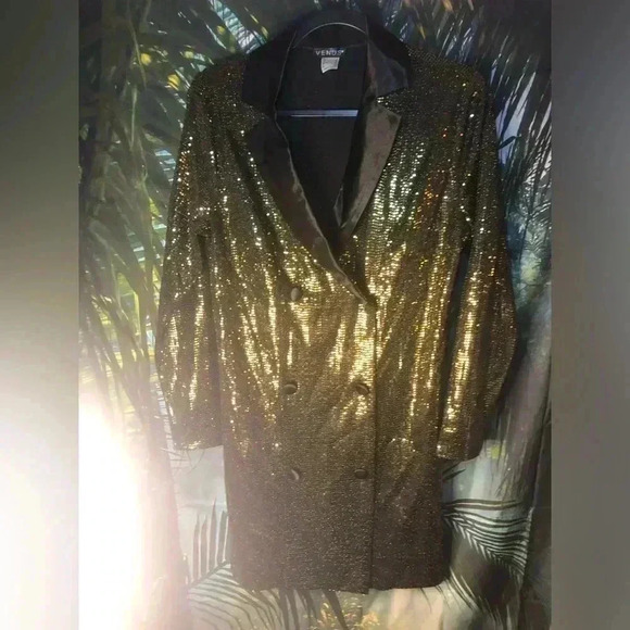 VENUS Women’s Metallic Blazer Mini Dress - Picture 8 of 16